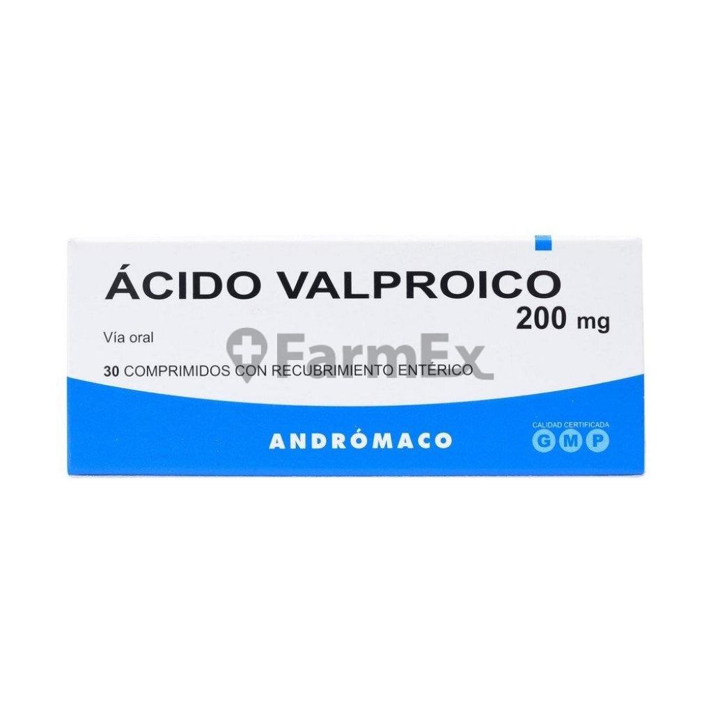 Acido Valproico 200 mg x 30 comprimidos "Ley Cenabast" ANDROMACO